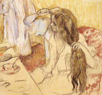 Edgar Degas : Woman At Her Toilet